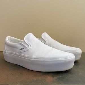 Vans SLIP-ON PLATFORM white